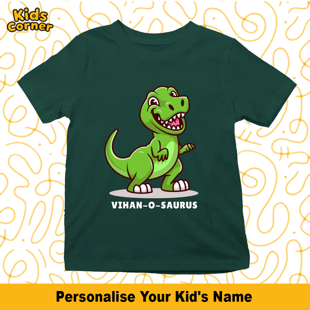 Dino T-shirt for Kids | Get your Kid's name customized