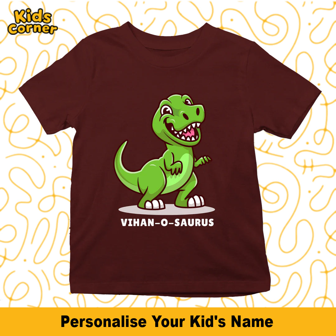 Dino T-shirt for Kids | Get your Kid's name customized
