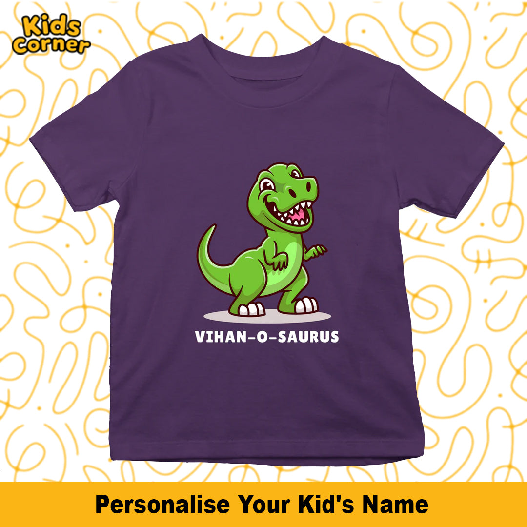Dino T-shirt for Kids | Get your Kid's name customized
