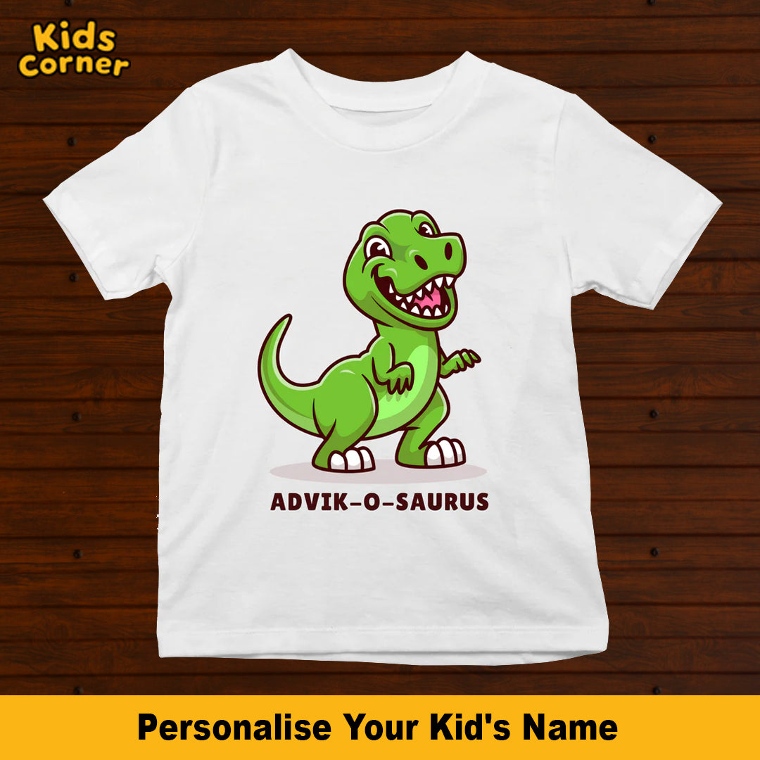 Dino T-shirt for Kids | Get your Kid's name customized