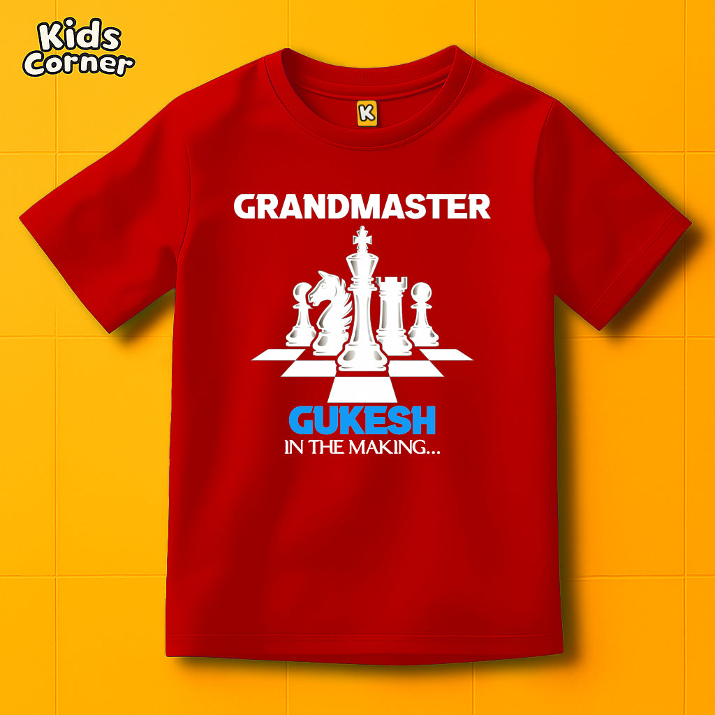 Chess Grandmaster Kids Tshirt | Get your Kid's name customized