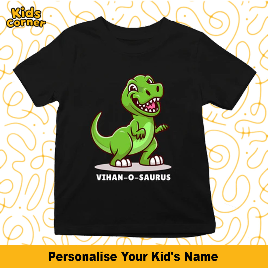 Dino T-shirt for Kids | Get your Kid's name customized