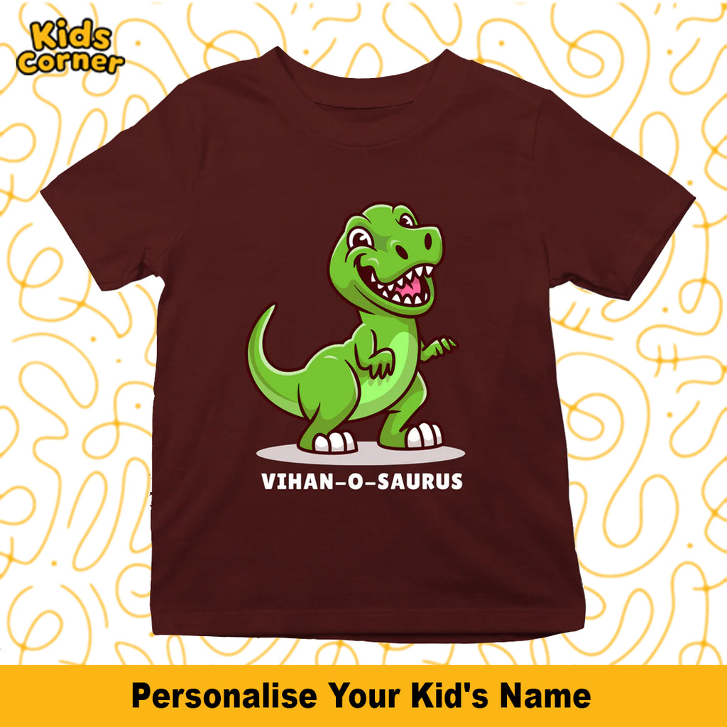 Dino T-shirt for Kids | Get your Kid's name customized